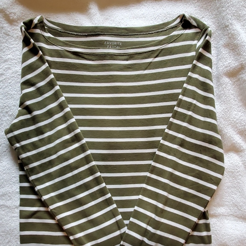 Striped, long sleeve tee